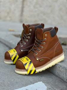 313 (Steel Toe) Light Brown work boots