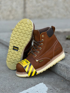 313 (Steel Toe) Light Brown work boots