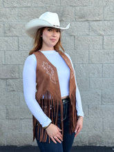 Load image into Gallery viewer, Chaleco vaquero de dama