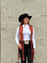 Load image into Gallery viewer, Chaleco vaquero de dama