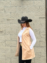 Load image into Gallery viewer, Chaleco largo vaquero de dama