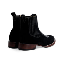 Load image into Gallery viewer, 001 Botín vaquero gamusa - men&#39;s boots - 723 Black
