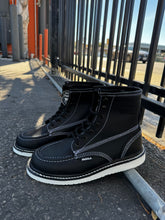 Cargar imagen en el visor de la galería, 0002 (No Steel Toe) 115 Black Work Boots
