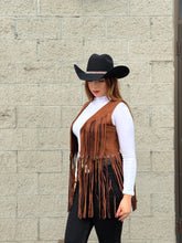 Load image into Gallery viewer, Chaleco vaquero de dama