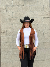 Load image into Gallery viewer, Chaleco vaquero de dama