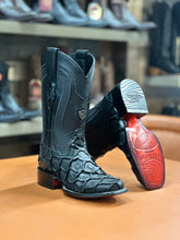 Cargar imagen en el visor de la galería, (067 Man Rodeo black boots 🔥 pirulucu leather print