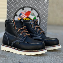 Cargar imagen en el visor de la galería, 00063 (NO STEEL TOE) 650 black work boots