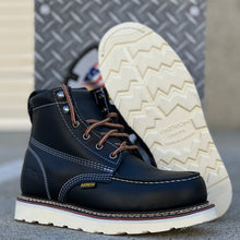 Cargar imagen en el visor de la galería, 00063 (NO STEEL TOE) 650 black work boots