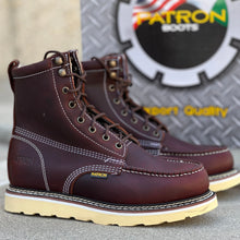Cargar imagen en el visor de la galería, 00061 (NO STEEL TOE) 850 Wine work boots