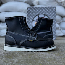 Cargar imagen en el visor de la galería, 0002 (No Steel Toe) 115 Black Work Boots