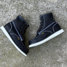 Cargar imagen en el visor de la galería, 0002 (No Steel Toe) 115 Black Work Boots