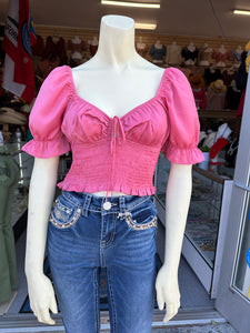 Lorena pink top size medium available