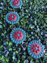 Load image into Gallery viewer, Red-T Concho belt 42” long