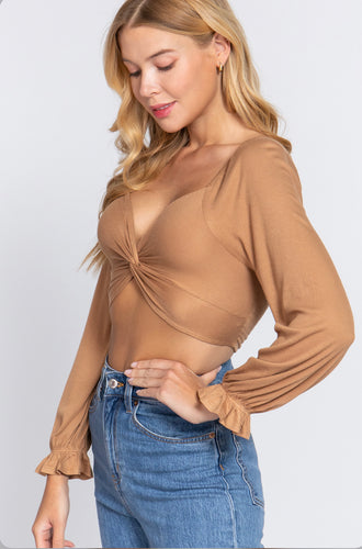 Ximena Tan Color Top 🤎