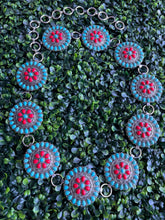 Load image into Gallery viewer, Red-T Concho belt 42” long