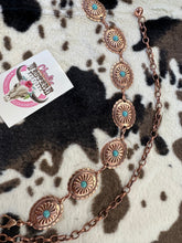 Load image into Gallery viewer, Turquoise chain belt