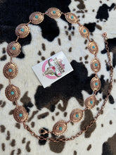 Load image into Gallery viewer, Turquoise chain belt