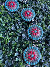 Load image into Gallery viewer, Red-T Concho belt 42” long
