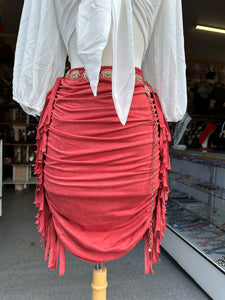 High Waist Fringe Bodycon Skirt