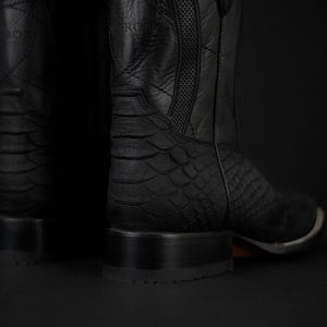 068 Man Rodeo black boots 🔥 python leather print
