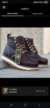 Load image into Gallery viewer, 00035 714 Plus Wine Men Work Boots 👷‍♂️🥾 No Steel Toe