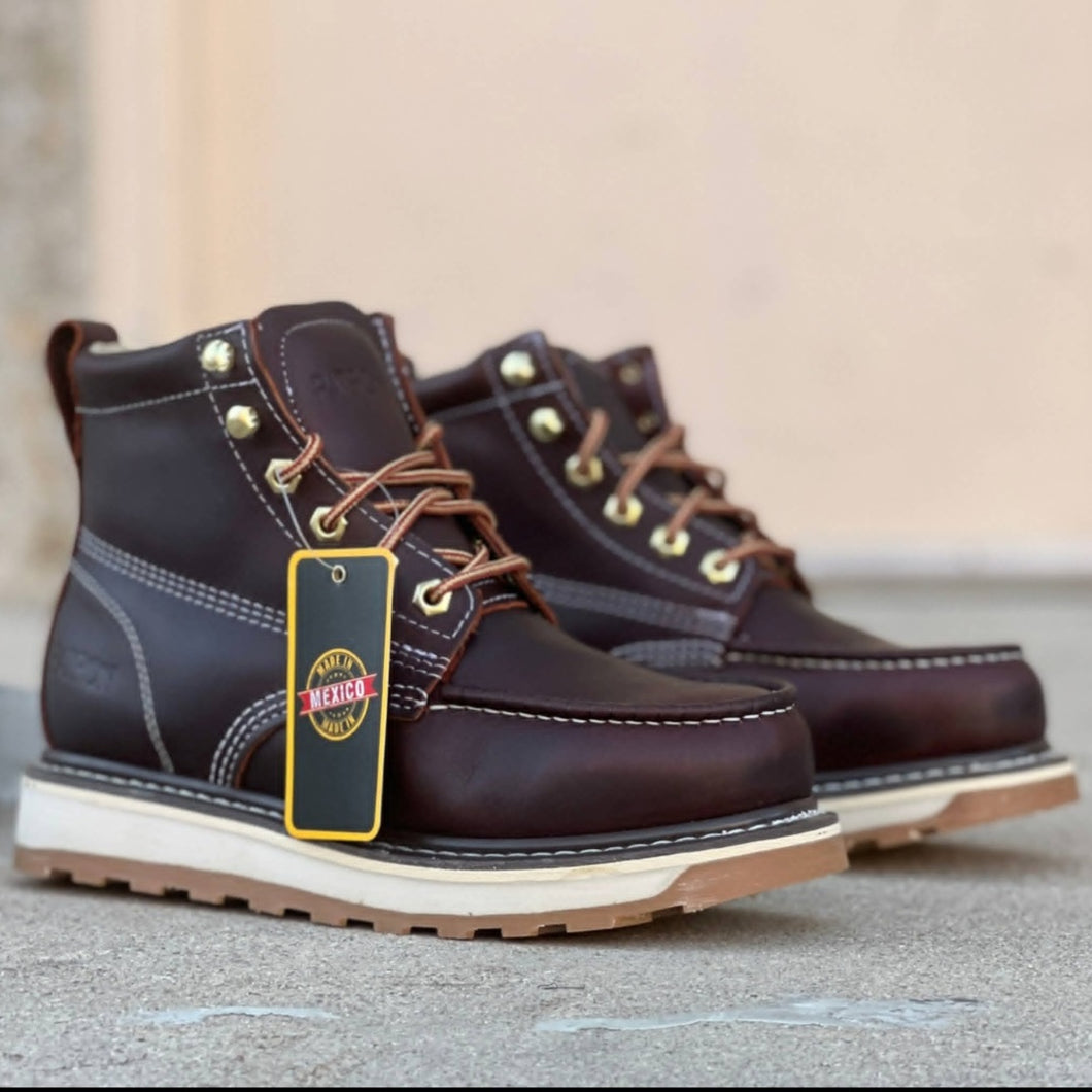 00035 714 Plus Wine Men Work Boots 👷‍♂️🥾 No Steel Toe