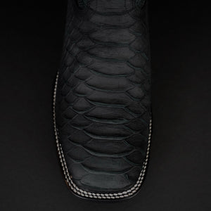 068 Man Rodeo black boots 🔥 python leather print