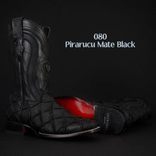 Load image into Gallery viewer, 067 Man Rodeo black boots 🔥 pirulucu leather print