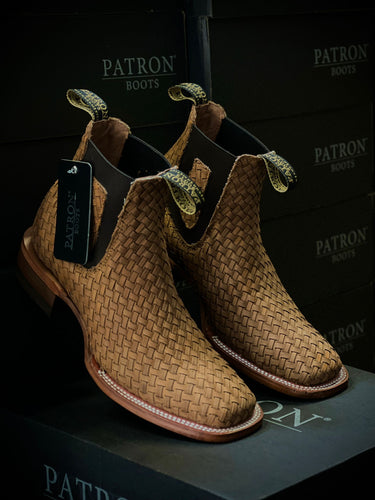 066 Man rodeo botin de petatillo color miel