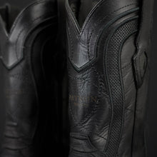 Load image into Gallery viewer, 068 Man Rodeo black boots 🔥 python leather print