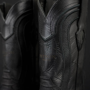 068 Man Rodeo black boots 🔥 python leather print
