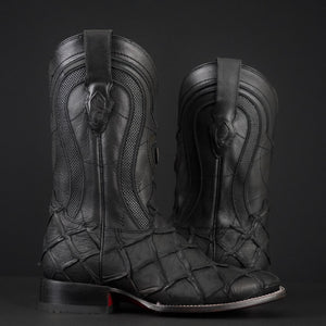 067 Man Rodeo black boots 🔥 pirulucu leather print