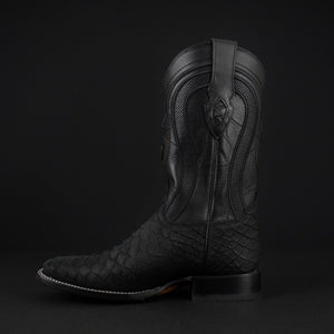 068 Man Rodeo black boots 🔥 python leather print