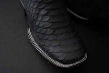 Load image into Gallery viewer, 068 Man Rodeo black boots 🔥 python leather print