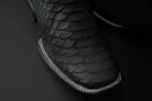 068 Man Rodeo black boots 🔥 python leather print
