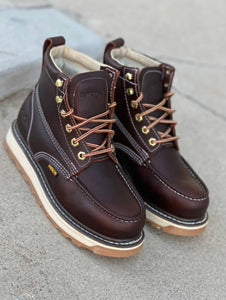 00035 714 Plus Wine Men Work Boots 👷‍♂️🥾 No Steel Toe