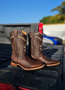 0002 Man rodeo boots Estilo Luis color cafe