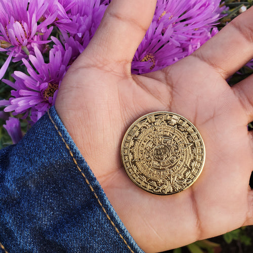 013   14k plated gold pendant