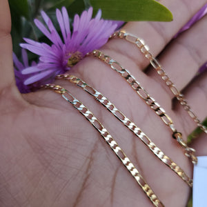 040. 14k plated gold chain