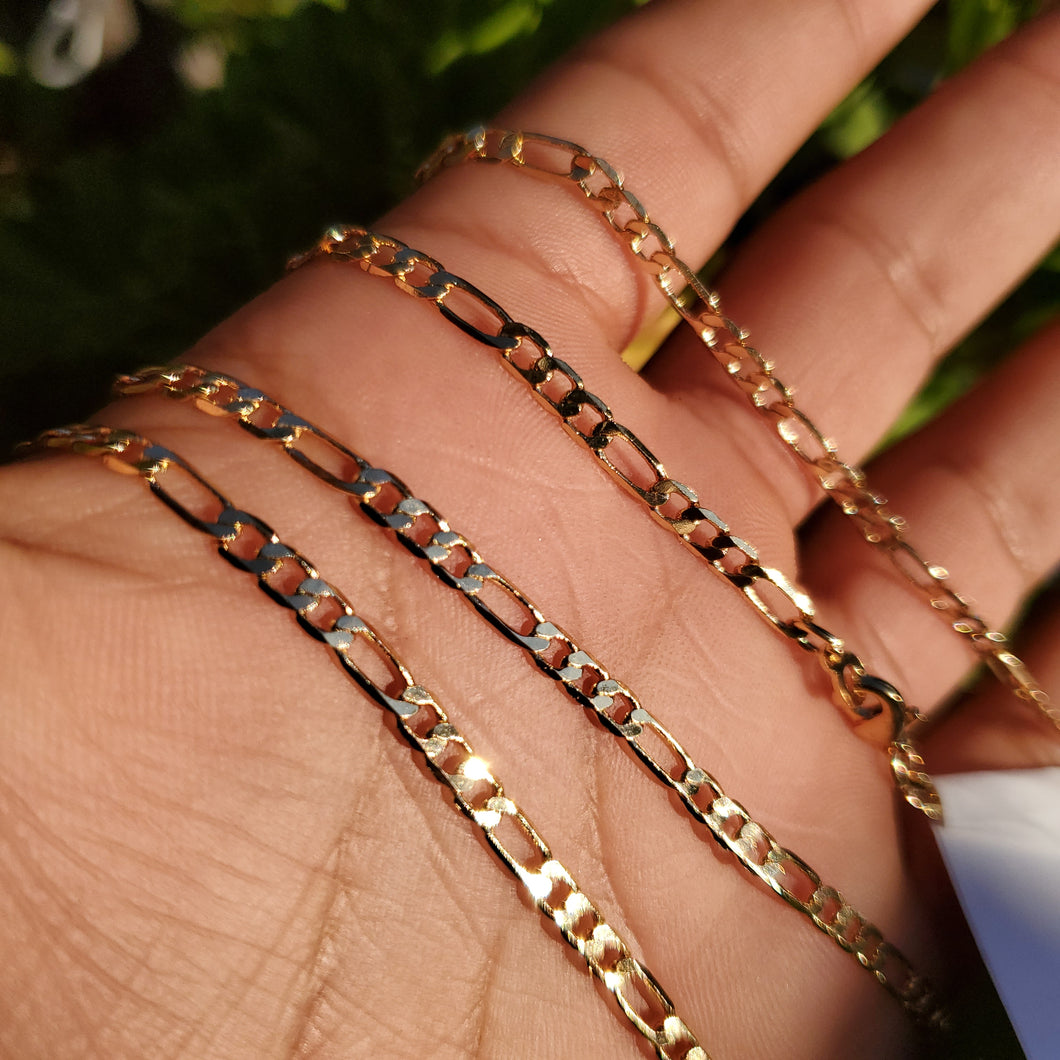 040. 14k plated gold chain