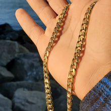 Load image into Gallery viewer, 18k plated gold cuban chain