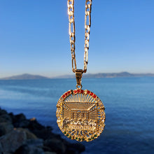Cargar imagen en el visor de la galería, 18k plated gold and silver chain and pendant