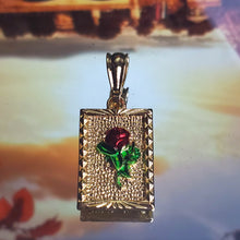 Load image into Gallery viewer, 0052 rosa 14k  plated gold pendant