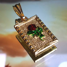 Load image into Gallery viewer, 0052 rosa 14k  plated gold pendant
