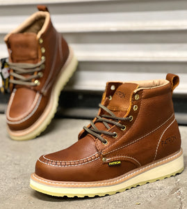 502 Light Brown work boots