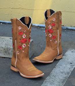 0050 Est Estela tan rosalia🔥 women boots square toe