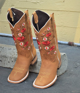 0050 Est Estela tan rosalia🔥 women boots square toe