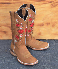 Cargar imagen en el visor de la galería, 0050 Est Estela tan rosalia🔥 women boots square toe