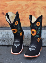 Cargar imagen en el visor de la galería, 0051 Est Cheli Girasol woman boots 🌻  Negro sunflower 😍