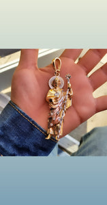 14k plated gold pendant